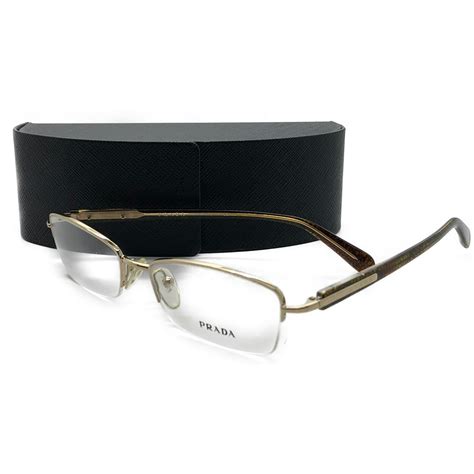 prada semi rimless eyeglasses